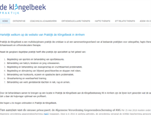 Tablet Screenshot of praktijkdeklingelbeek.nl